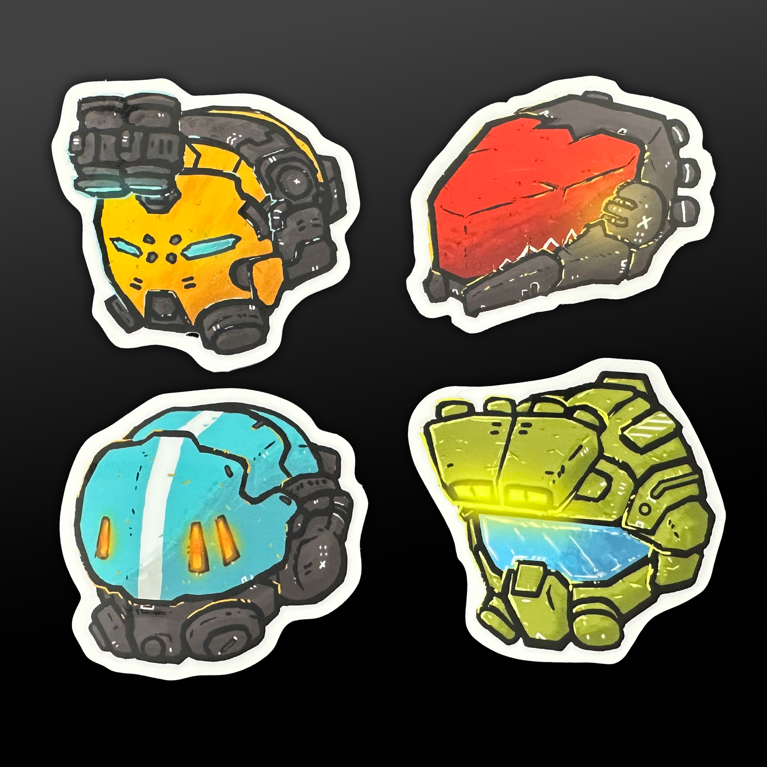 BLKOUT Helmet Sticker Pack