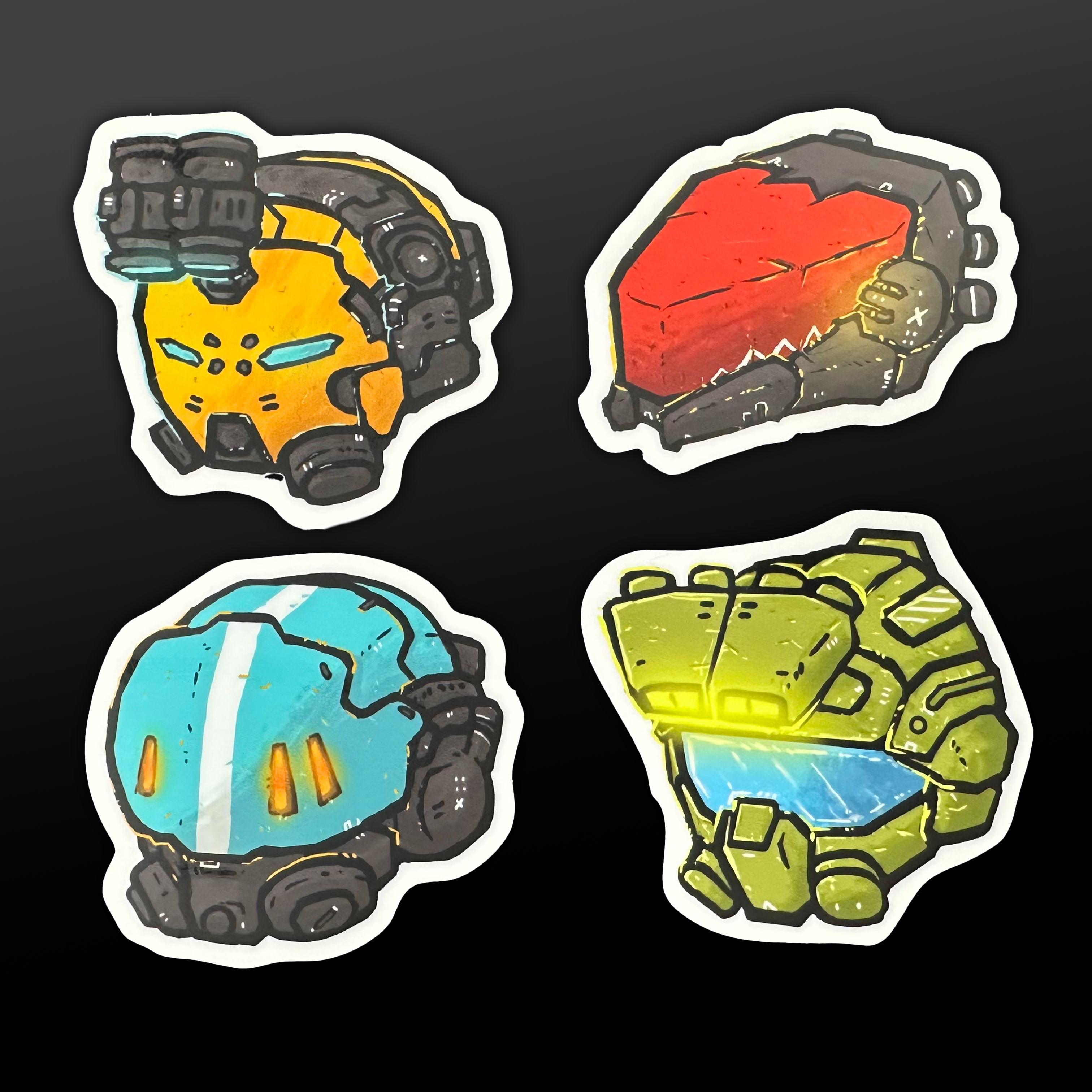 BLKOUT Helmet Sticker Pack