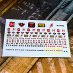BLKOUT Water Slide Decals
